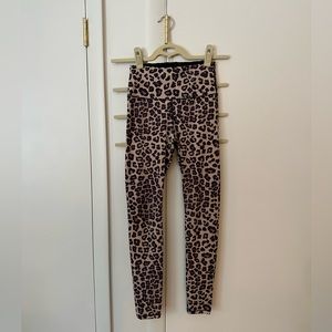 good american core strength leopard print leggings